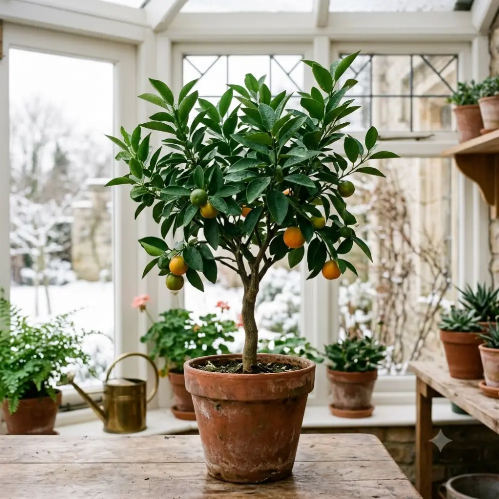 Agrume rentre en veranda l'hiver