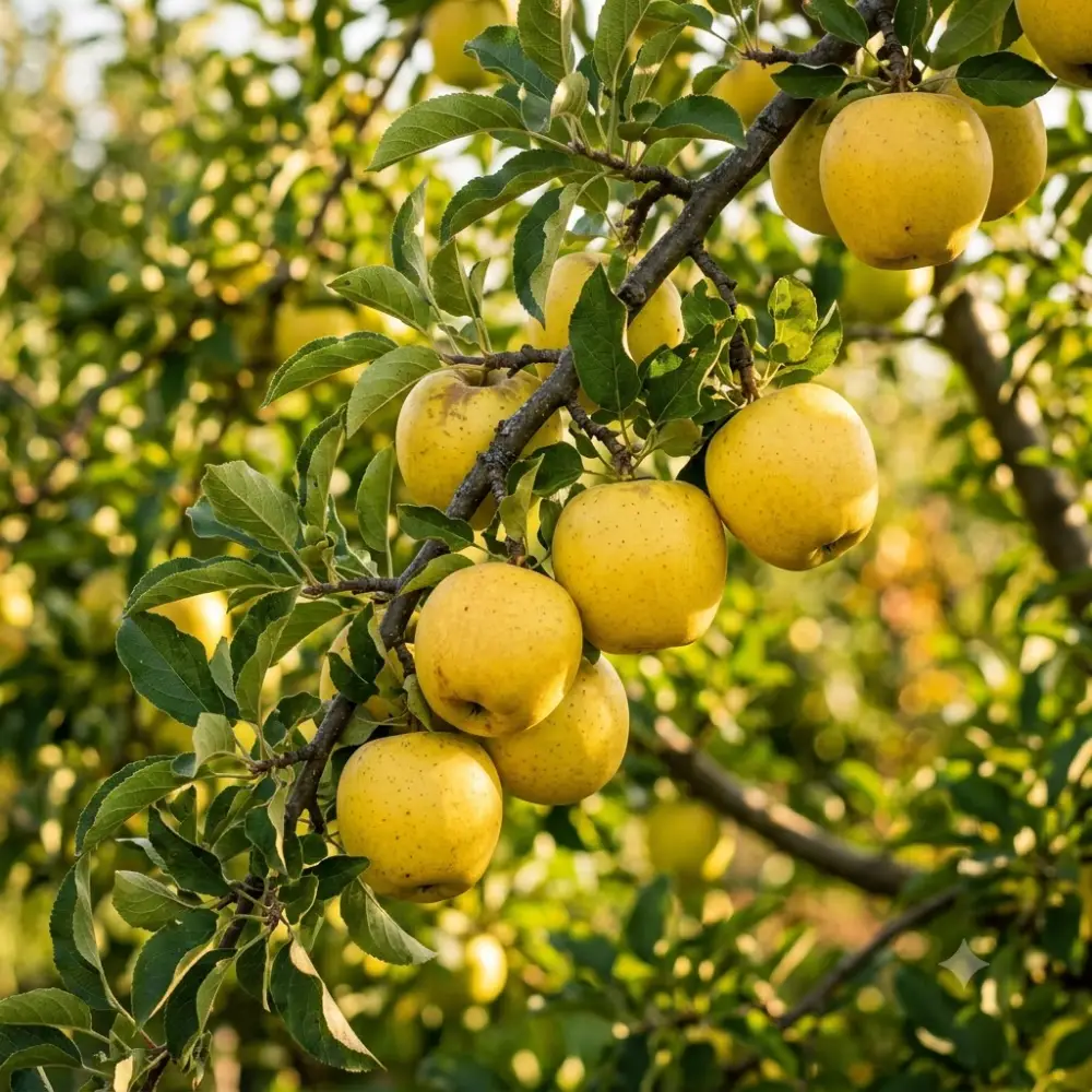 Plantation d’un pêcher en mai : mise en place de la motte dans le trou avec le point de greffe au-dessus du sol